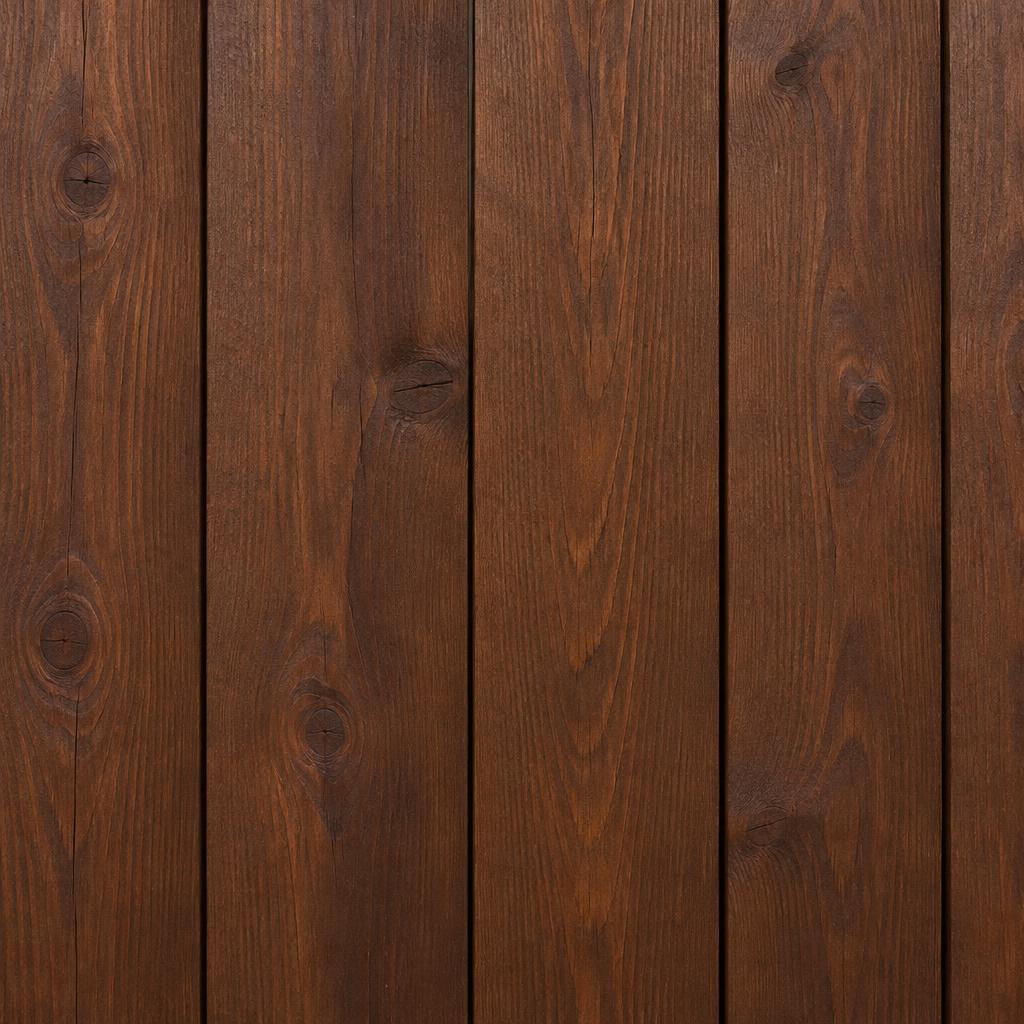 Cedar fence boards stained in Chestnut