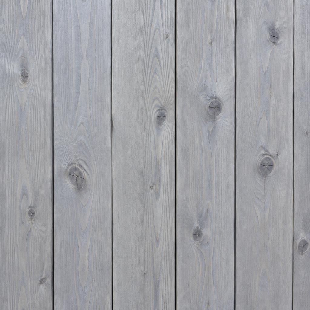 Cedar fence boards stained in Glacier Gray